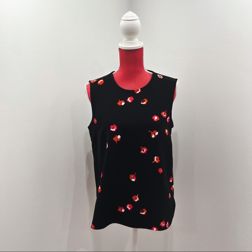 Kate Spade Black Floral Tank Top